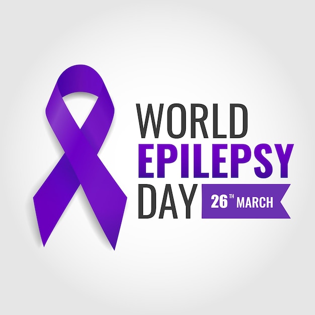 Welt-epilepsie-tag. lila tag.