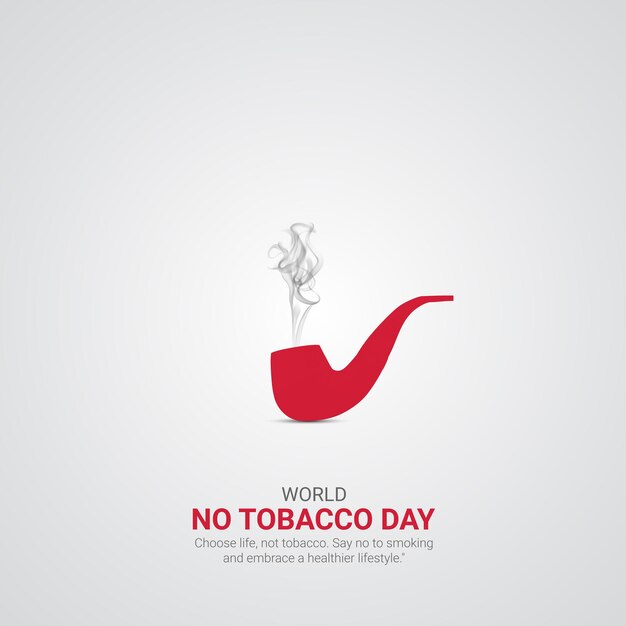 Welt-no-tobacco-tag: kreativer werbung für den weltno-tobacko-tag m31 mai vektor 3d-illustration