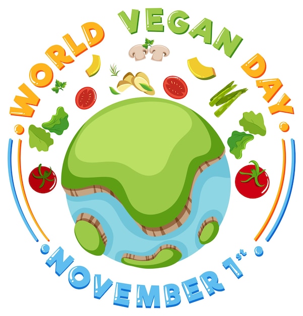 Welt-vegan-tag-banner-design
