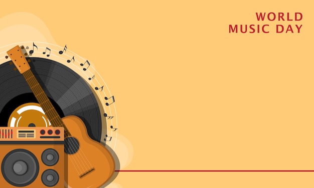 Weltmusiktag Vorlage Musikelemente Kopieren Sie den Raumbereich
