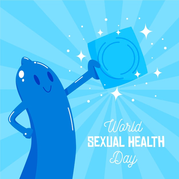 Welttag der sexuellen gesundheit mit kondom