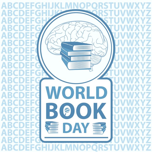 Welttag des Buches Bildung-Vektor-Illustration