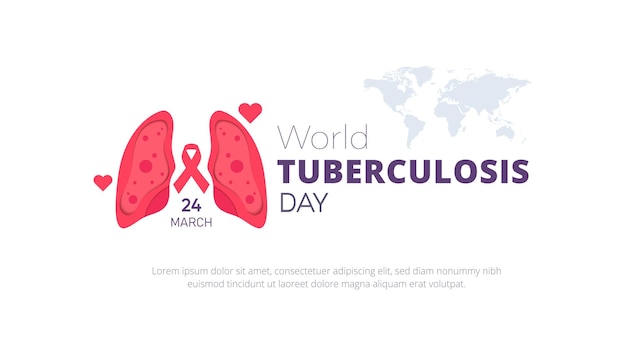 Welttuberkulosetag 24. märzlungengesundheitstag feier von tuberkulose welttuberkulose