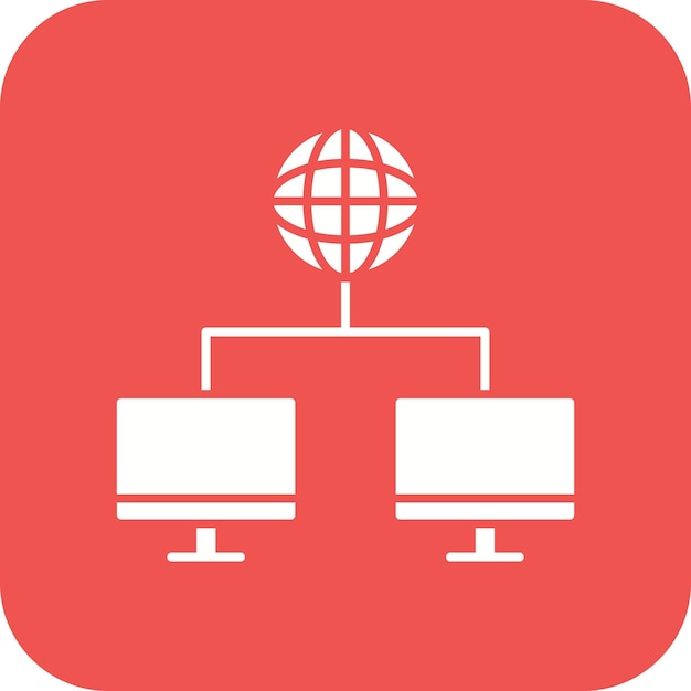 Weltweites Netzwerk-Ikonen-Vektorbild Kann für Webhosting verwendet werden