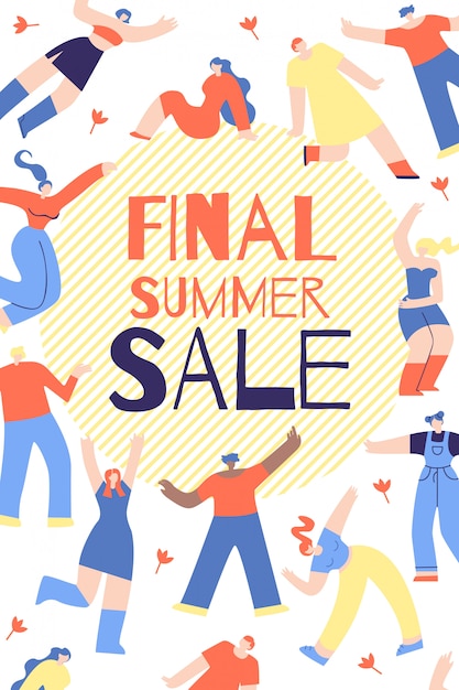 Werbebanner final summer sale schriftzug