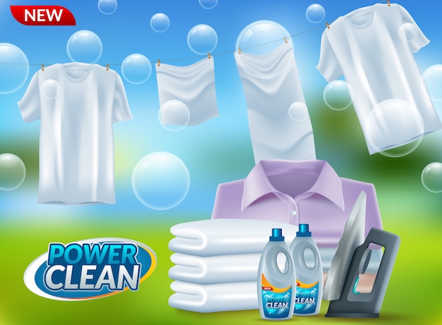 Werbung für waschpulver