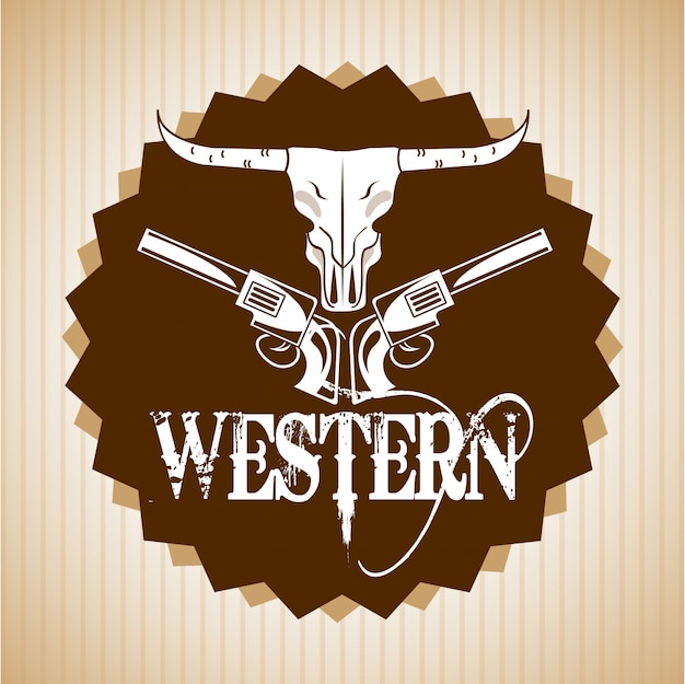 Vektor western banner design