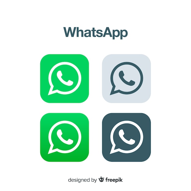 Vektor whatsapp icon-sammlung