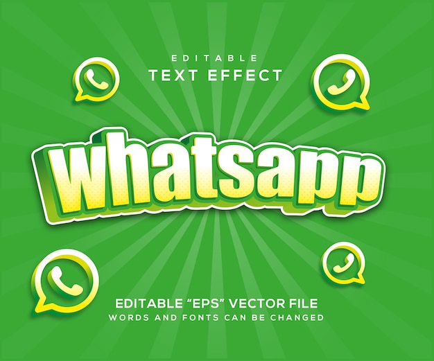 Whatsapp-texteffektstil