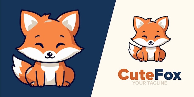 Whimsical Fox Graphic Logo Icon und Design-Lösungen