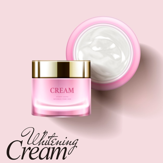 Whitening cream illustration