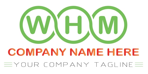 Whm-buchstaben-logo-design