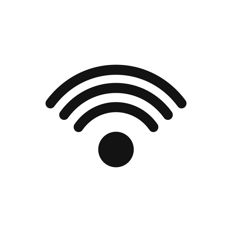 Wi-Fi-Icon-Grafikdesign-Vorlage Kommunikationssymbol-Vektor-Illustration