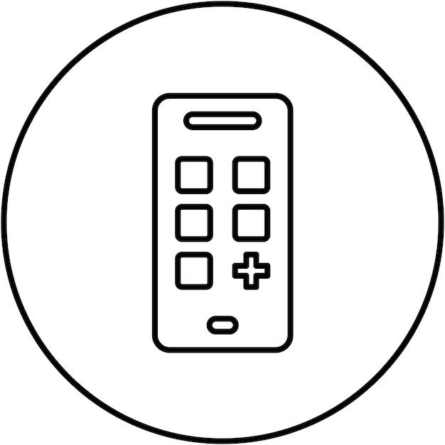 Widget-Icon-Vektorbild kann für No Code verwendet werden