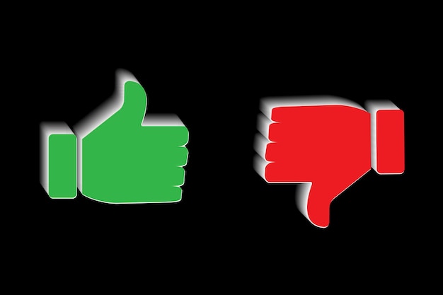 Wie Abneigung tolles Design für irgendwelche Zwecke Social Media Symbol Vektor Illustration Stock Bild