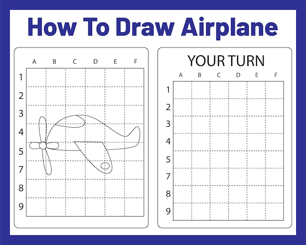 Wie man ein flugzeug für kinder zeichnet