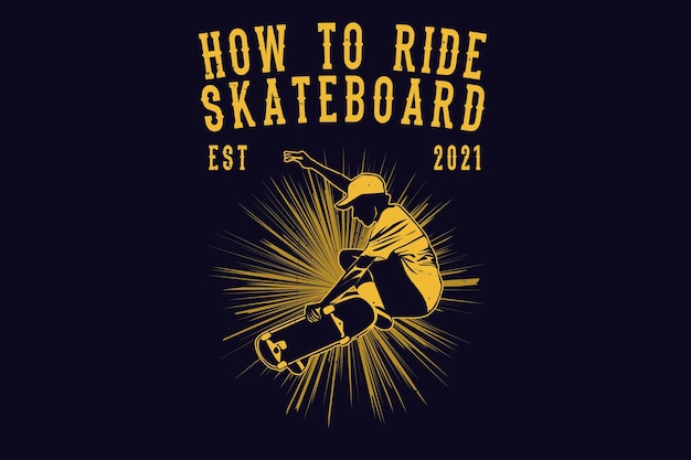 Wie man skateboard-silhouette-design fährt