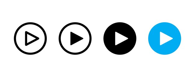 Wiedergabe-Taste-Symbol und Musikvideo-Startzeichen