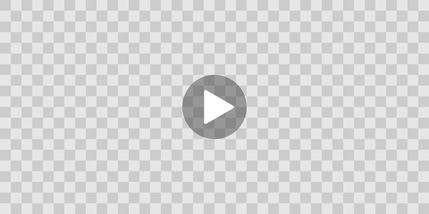 Wiedergabeschaltfläche auf transparentem hintergrund video-audio-player-symbol