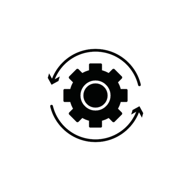 Wiederherstellungs-Symbol Vektor flache dünne Linie Abbildung