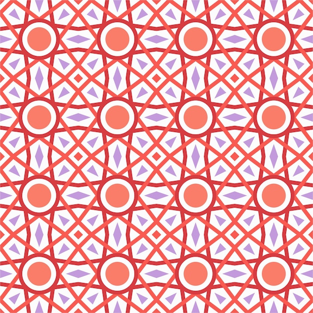 Wiederholbare geometrische muster und linien mit flachem design