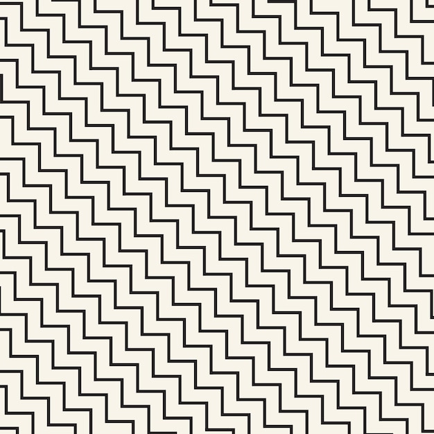Wiederholte geometrische Fliesen mit Zig-Zag-Muster aus gestreiften Elementen