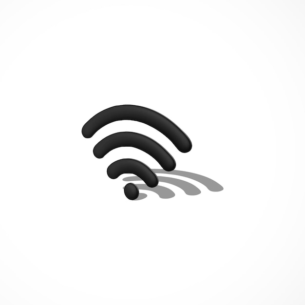 WIFI 3D-Symbol rendern