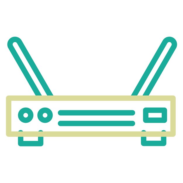 Wifi-router-vektor-symbol-illustration des technologiensymbols