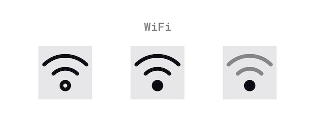 WIFI-Signal-Icons-Blatt