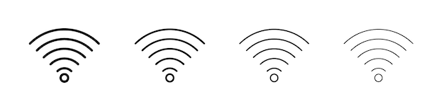 Wifi-Symbol Flaches Illustrationszeichen