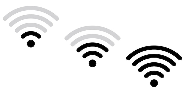 Vektor wifi-symbol-technologie grafisches symbol