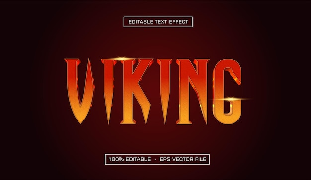 Wikinger bearbeitbarer Texteffekt