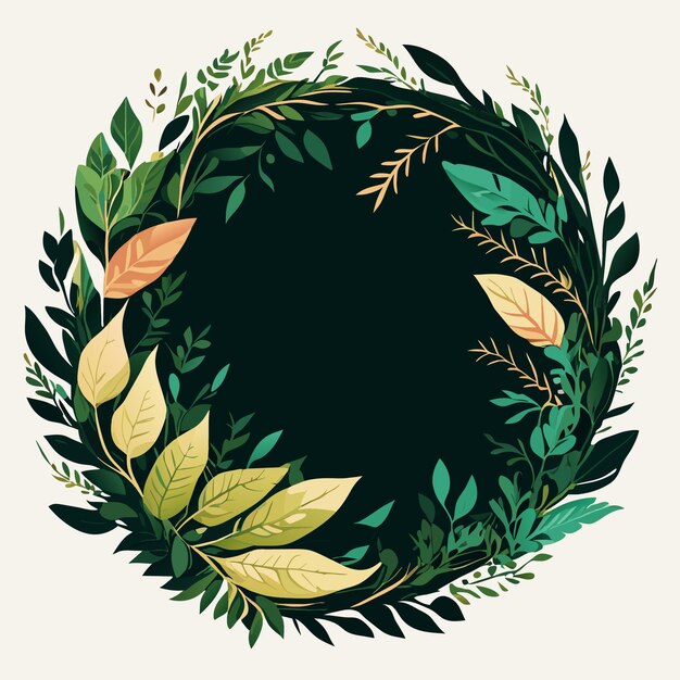 Vektor wild foliage icons flawless vector art