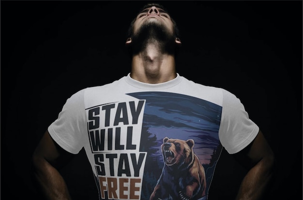 Wild T-Shirt Vektorkunstdesign für Tiere