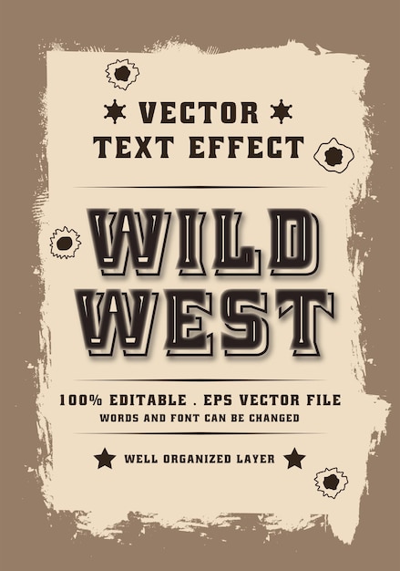 Wild-west-texteffekt