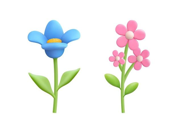 Wildblumen in blühender Flora