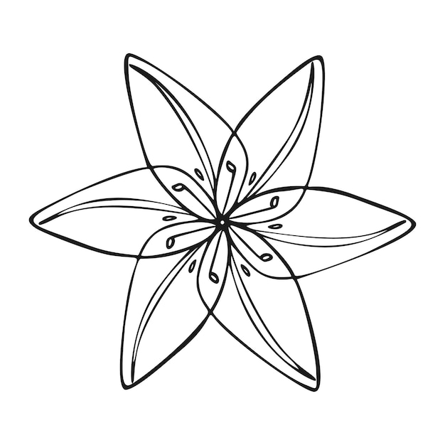 Wildblumen-Symbol Einfache Illustration des Wildblumen-Vektorsymbols für Webdesign isoliert auf weißem Hintergrund