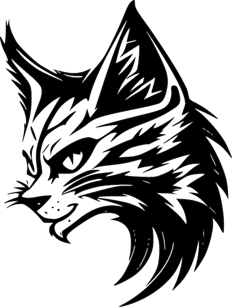 Vektor wildcat high quality vector logo vektor-illustration ideal für t-shirt-grafik