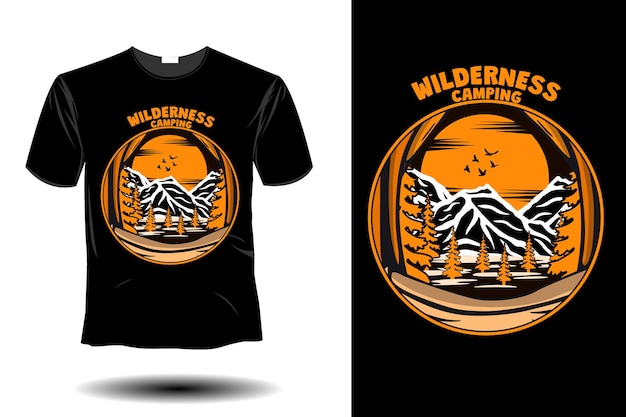 Wildniscamping-modell retro-vintage-design