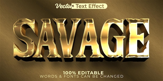 Wildtiere Vektortext-Effekt Bearbeitbares Alphabet Dschungel Natur Tropisch