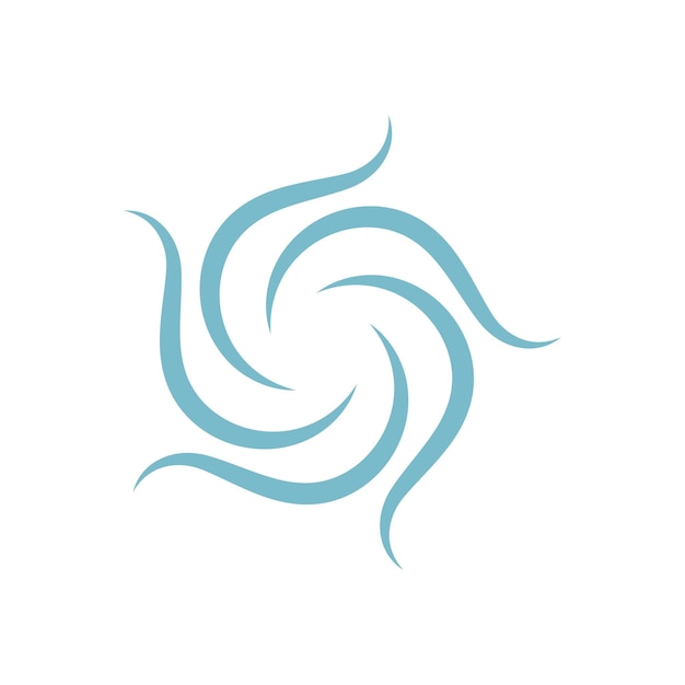 Vektor wind-symbol-logo-design-vorlage