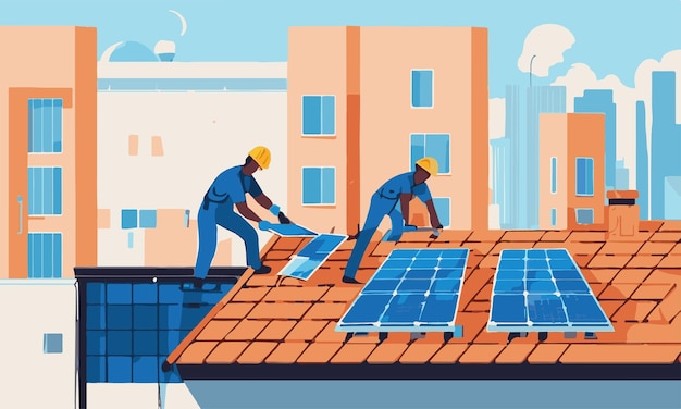 Windkraftanlagen und Sonnenkollektoren als saubere Energiealternative