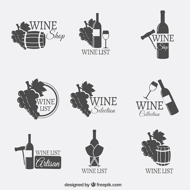 Wine logos