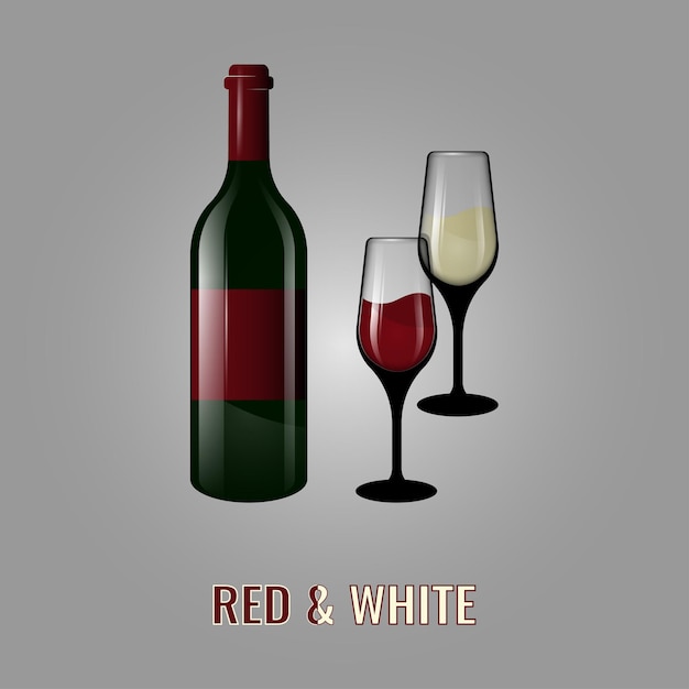 Vektor wine_redwhite_px