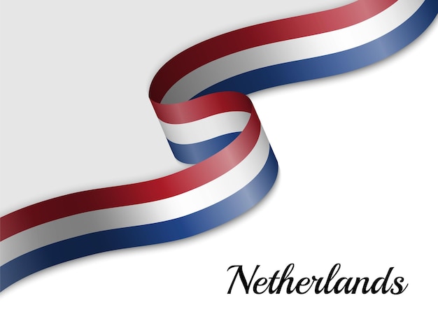 Winkende bandflagge der niederlande