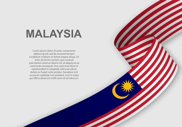 Winkende flagge von malaysia.