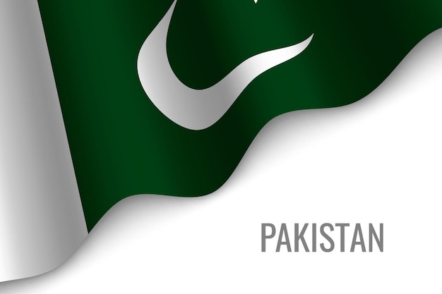 Winkende flagge von pakistan