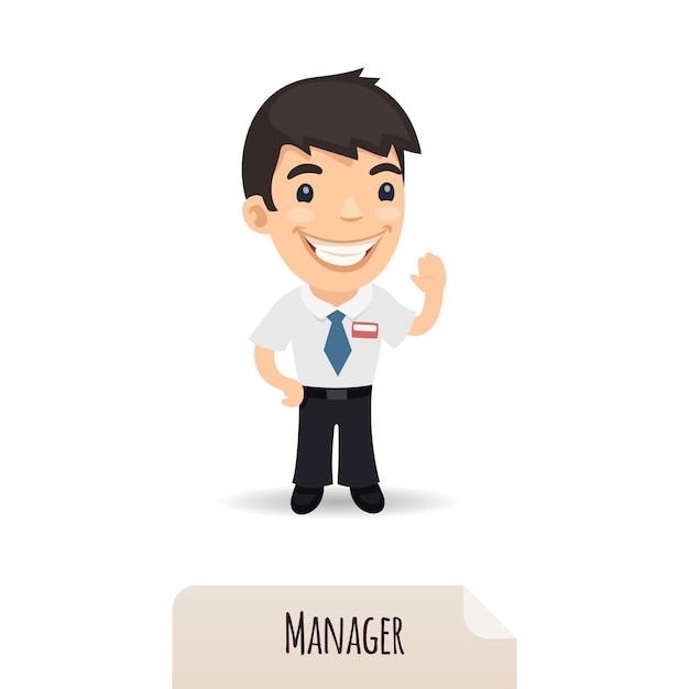 Winkender manager