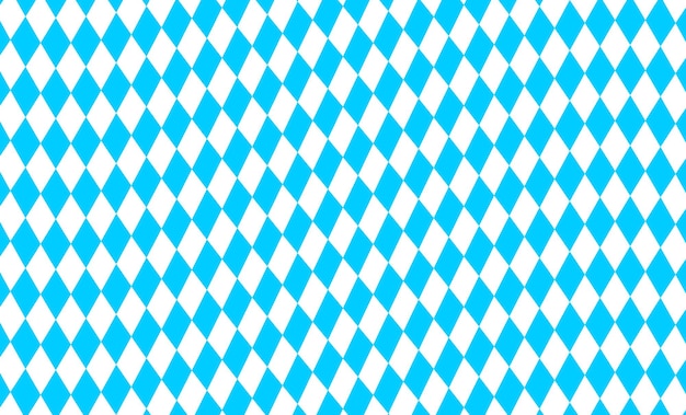 Winkte bayerische flagge rauten musterdesign oktoberfest hintergrund mit blauer und weißer raute