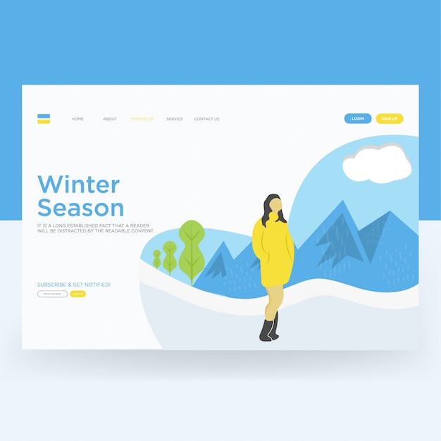 Winter-landing page